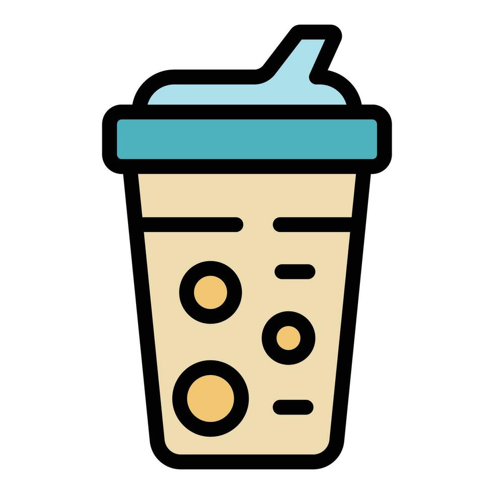 Sport cocktail icon vector flat