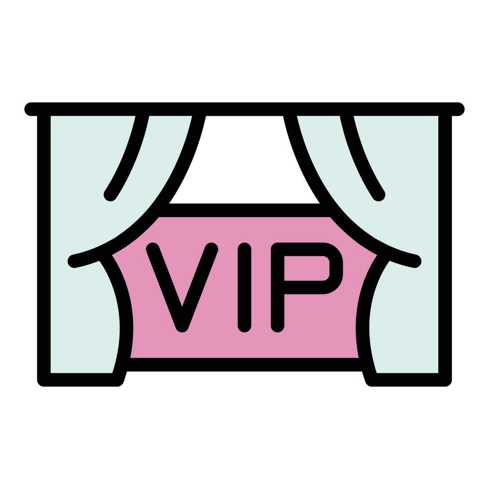 Vip event concert icon vector flat