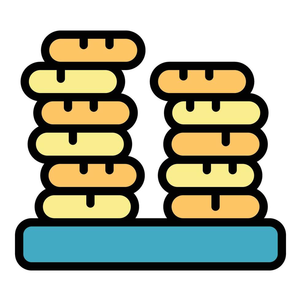 Charity event food icon vector flat
