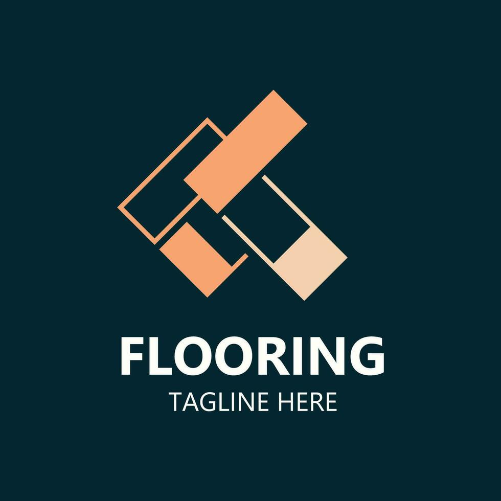 Flooring Logo design, custom Layer Vector elegant business store building