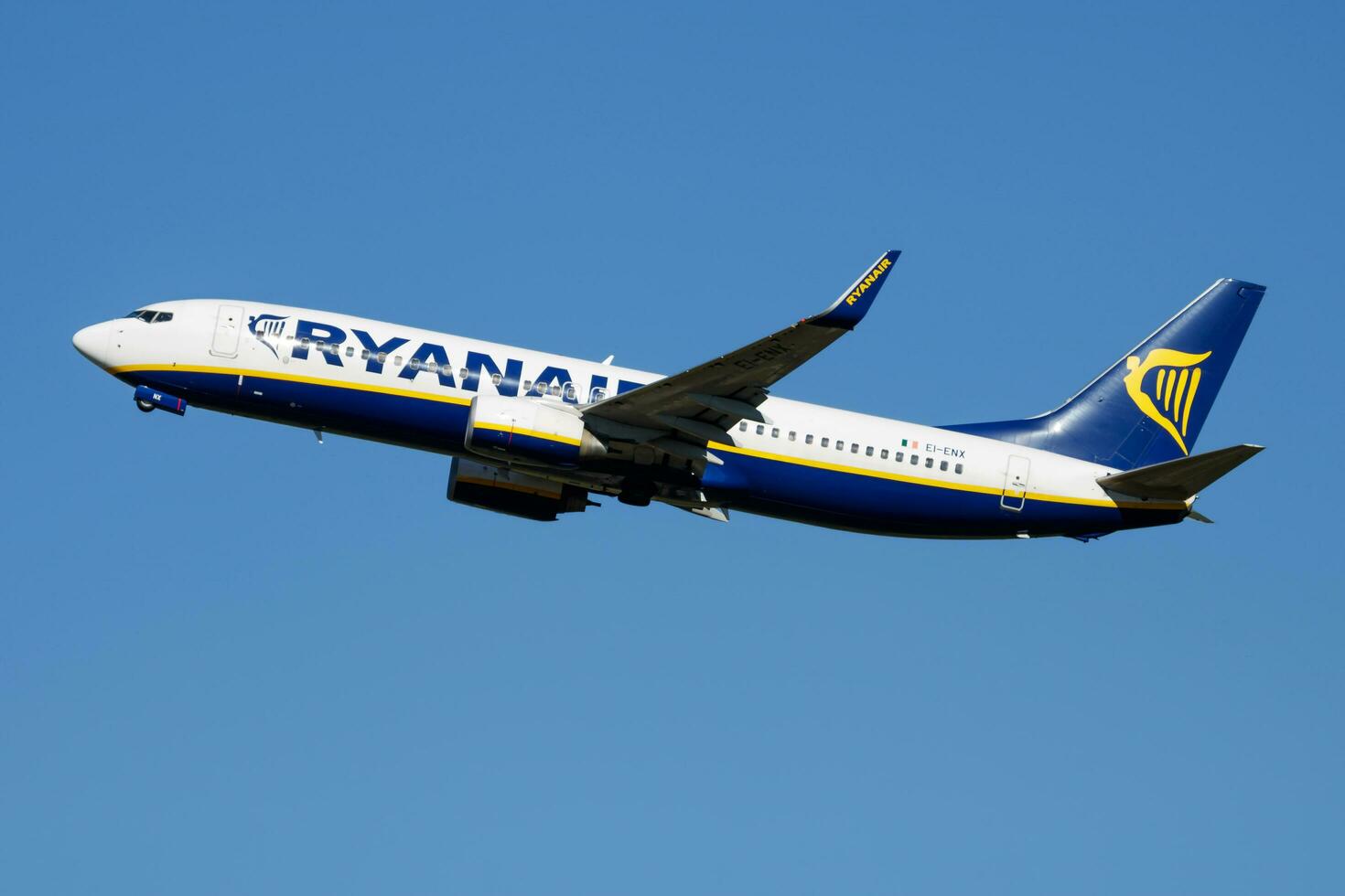 Ryanair Boeing 737-800 EI-ENX passenger plane departure at Madrid Barajas Airport photo