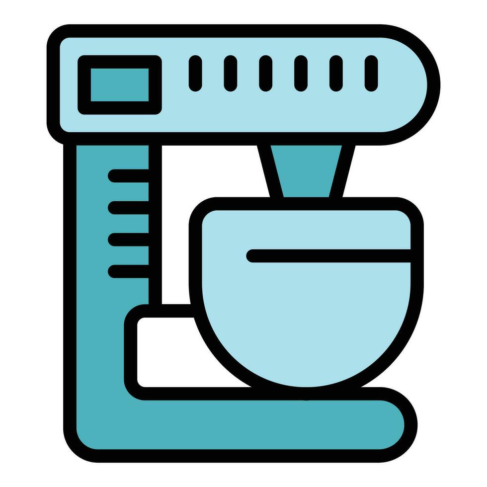 Food processor icon vector flat