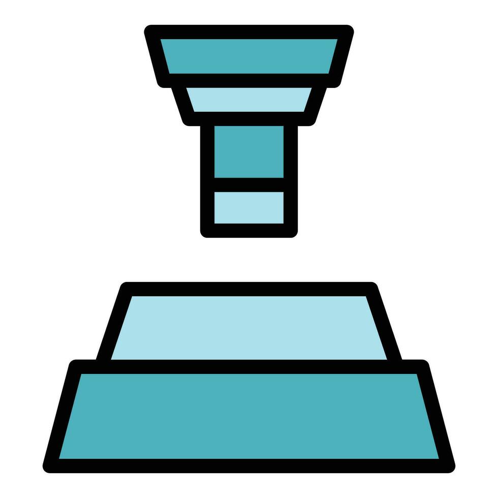 Drill press icon vector flat