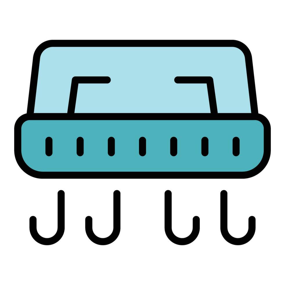 Sensor hand dryer icon vector flat