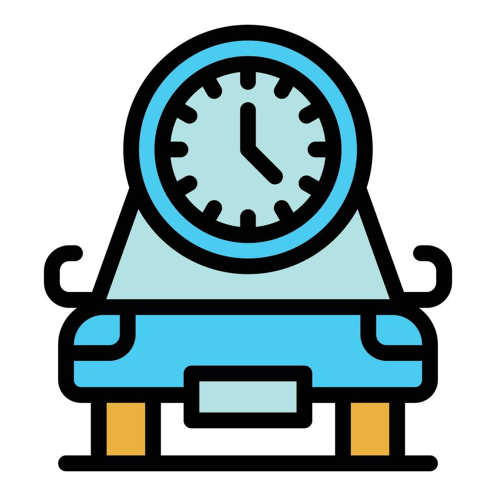 Car parking time icon vector flat