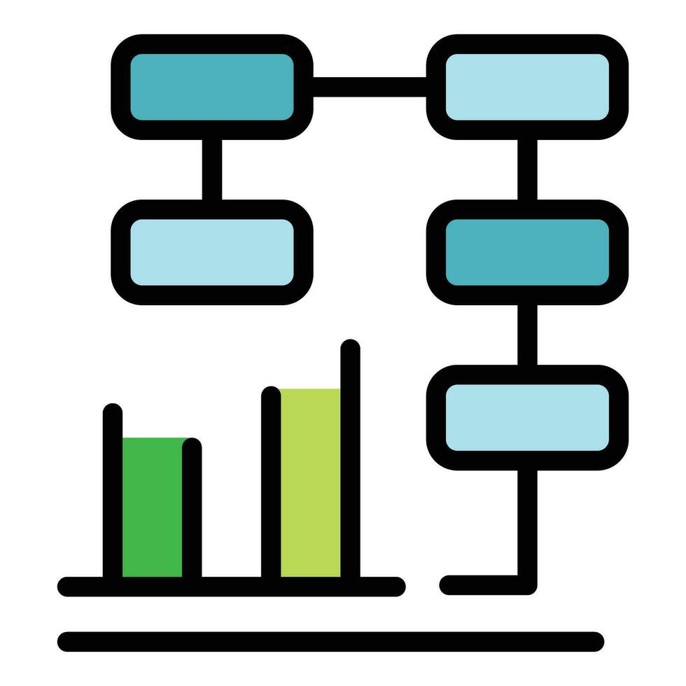 Scheme chart icon vector flat