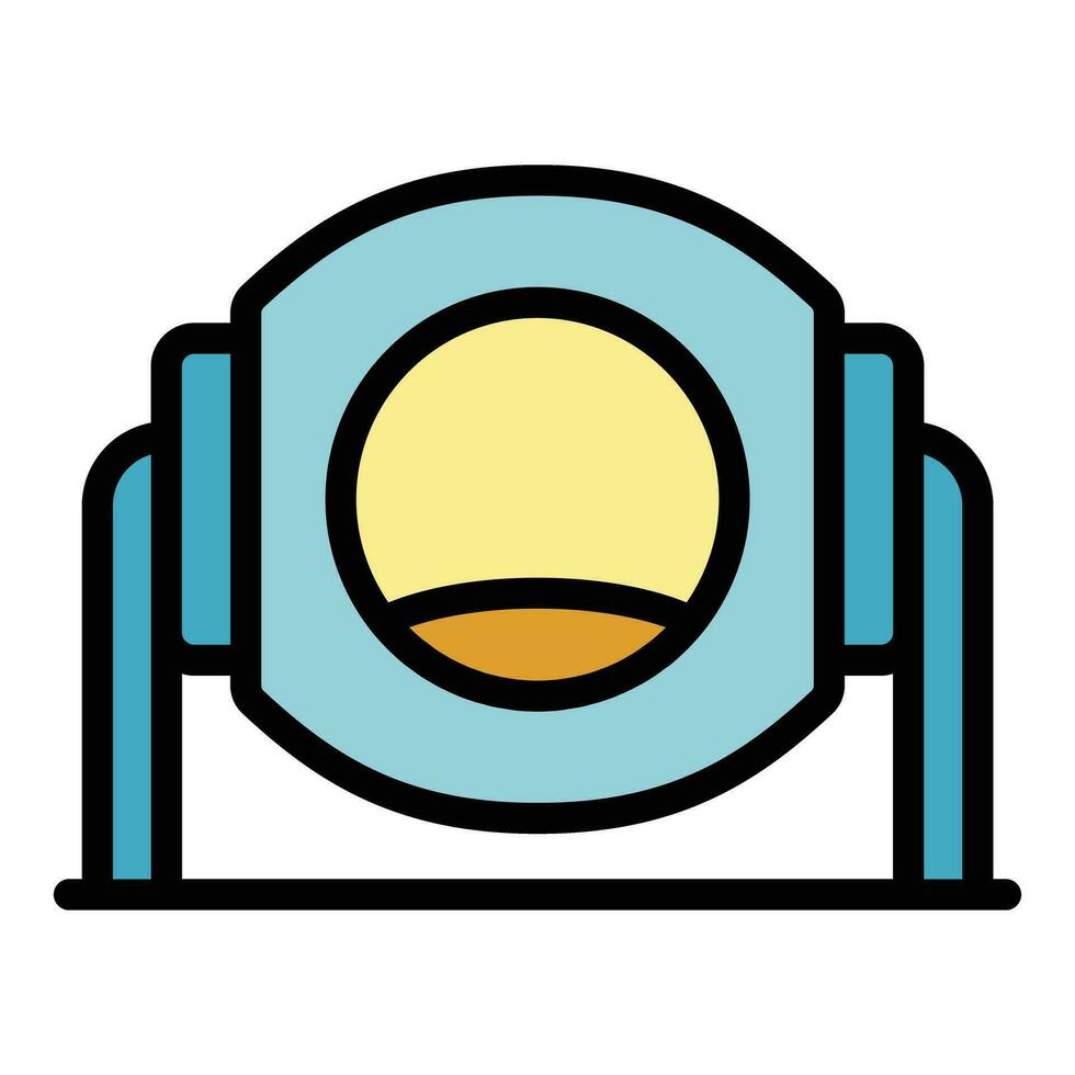 Sack mixer icon vector flat