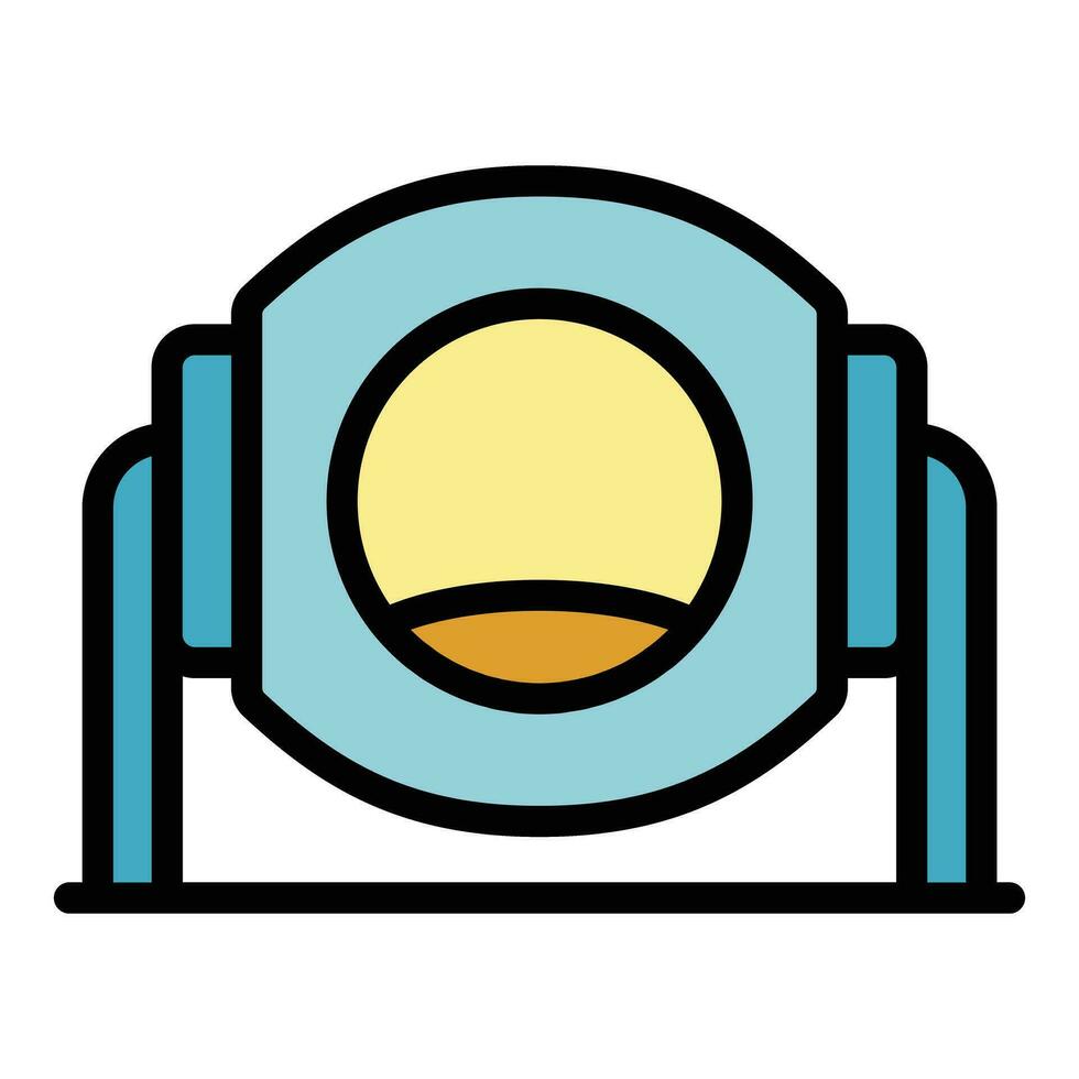 Sack mixer icon vector flat