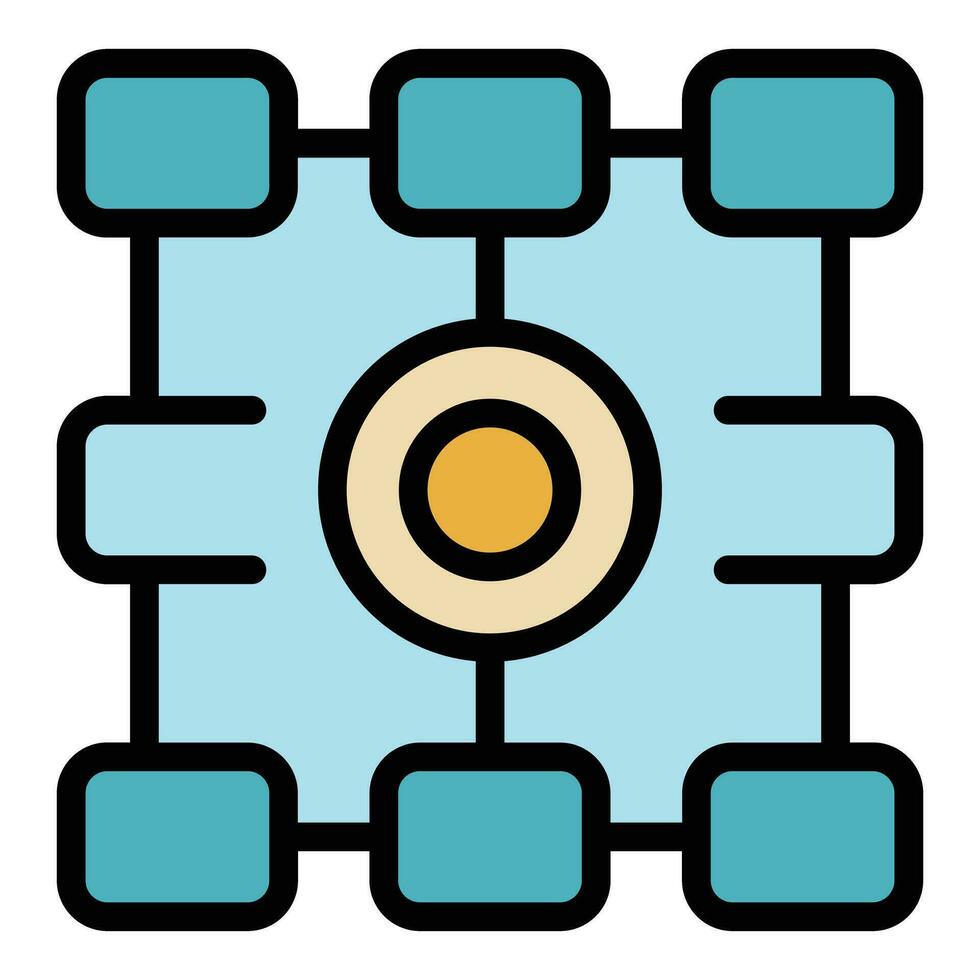 Data analysis icon vector flat