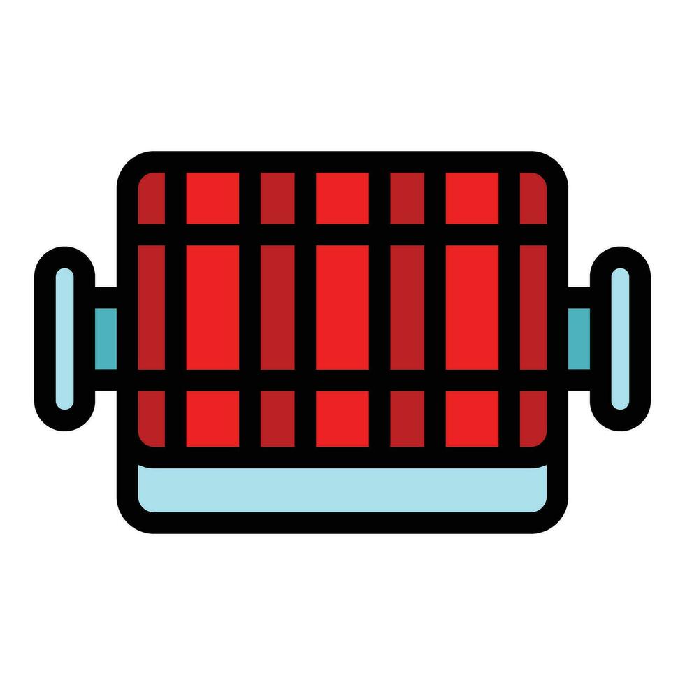Party grill icon vector flat