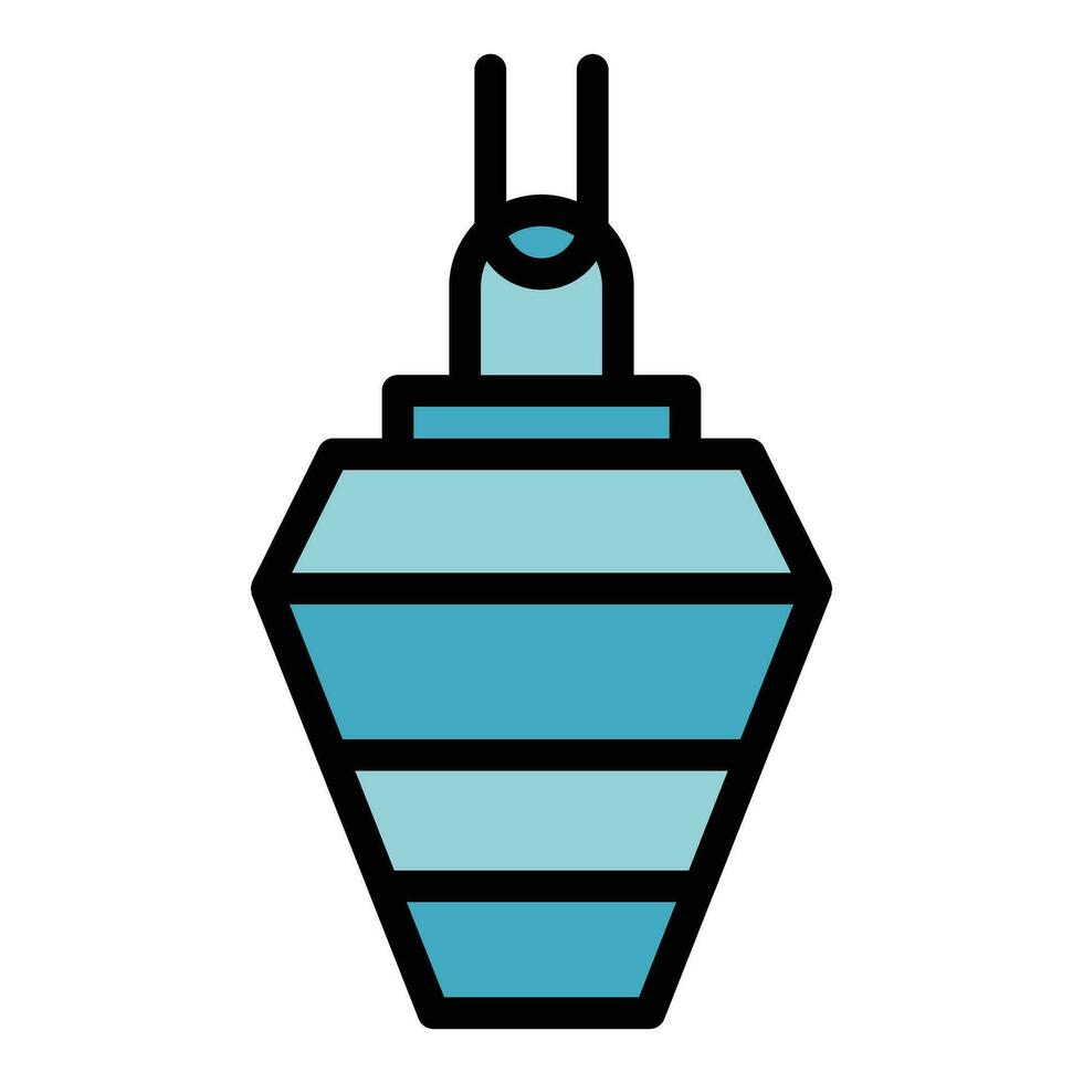 Delivery mixer icon vector flat