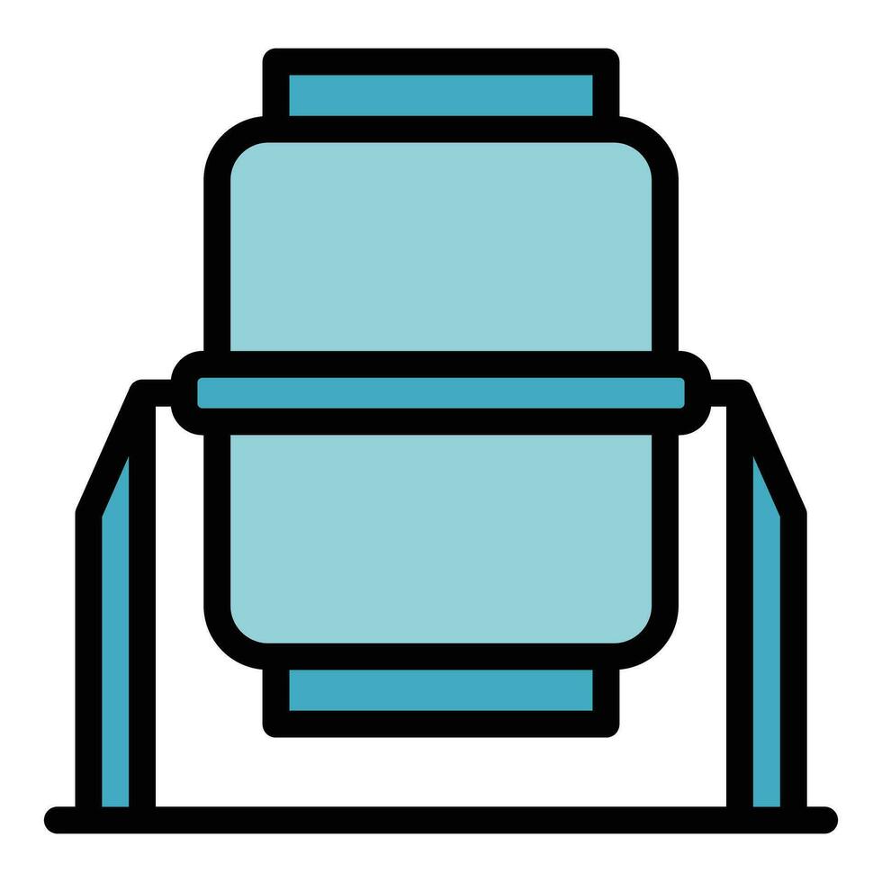 Building mixer icon vector flat