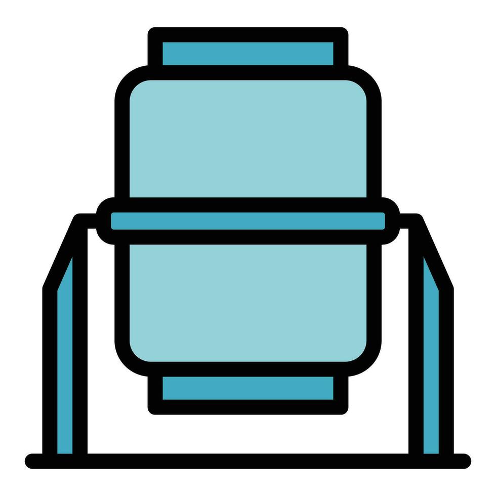 Building mixer icon vector flat