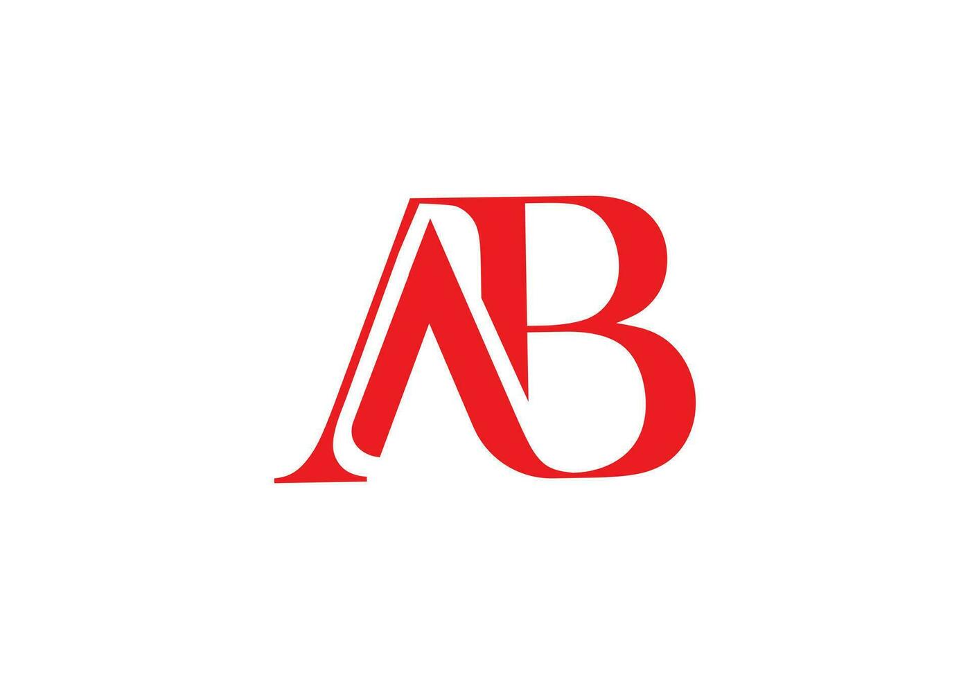 this is a creative AB letter icon design for your business vector