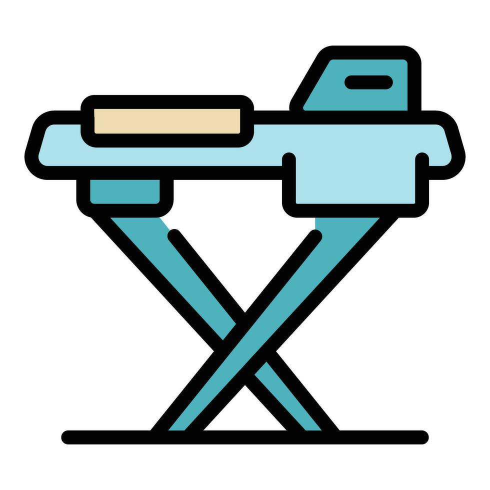 Electric ironing icon vector flat