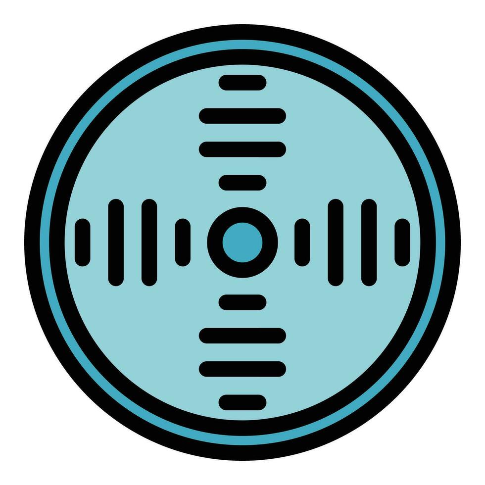 Smoke detector motion icon vector flat