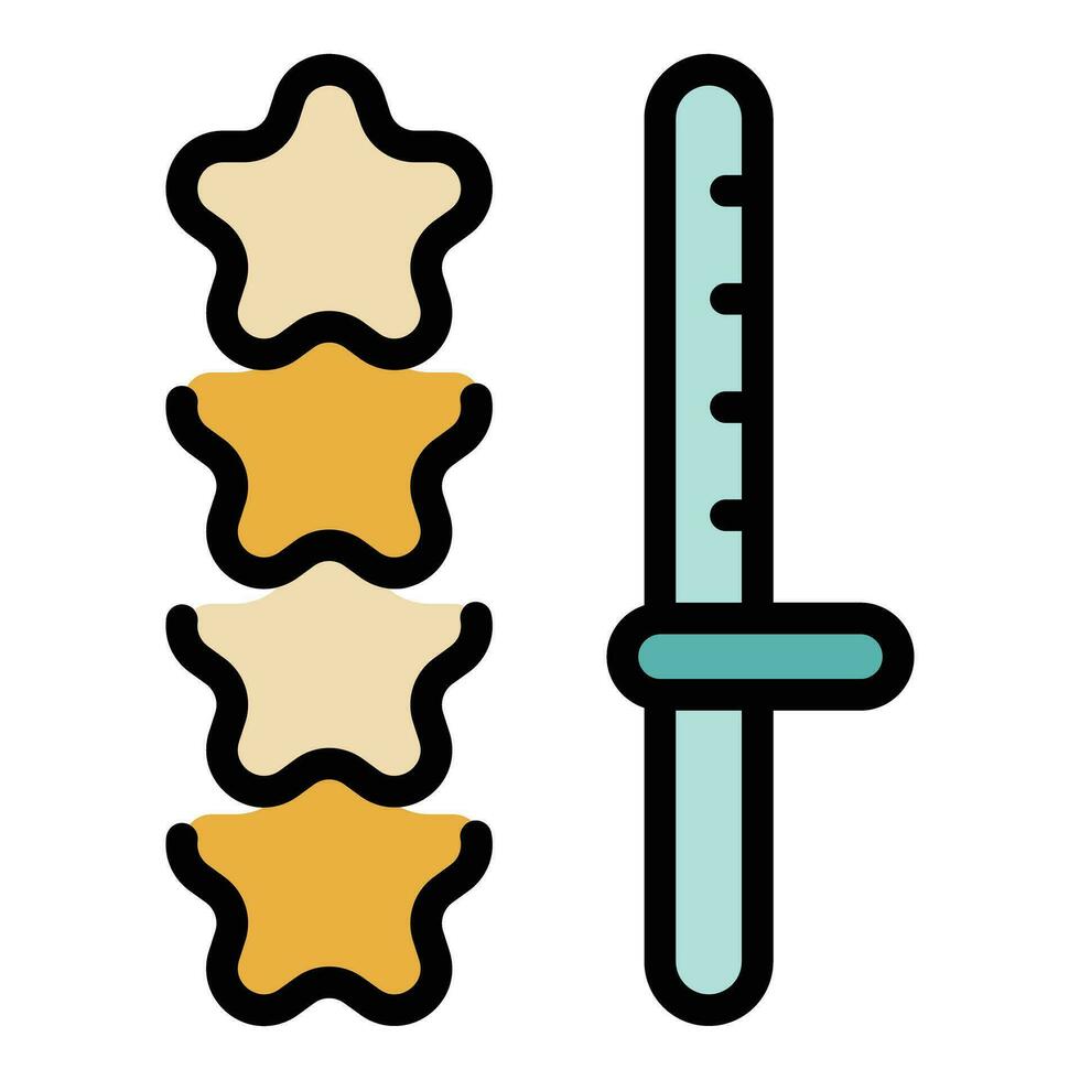 Media online rating icon vector flat