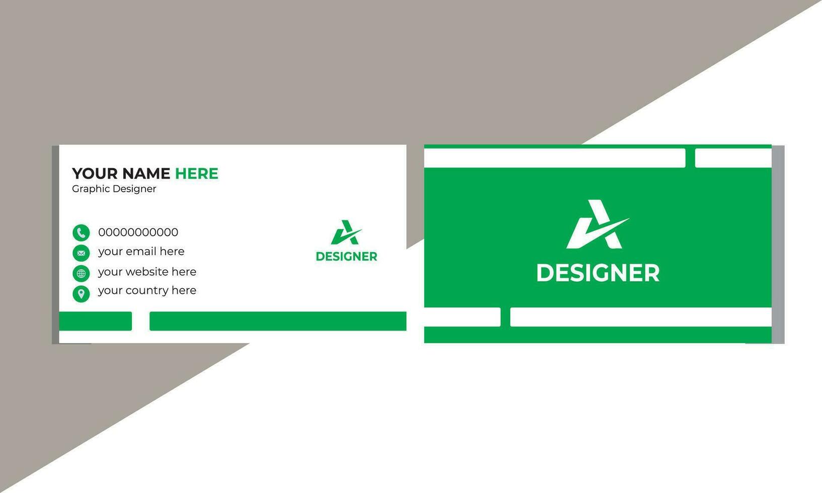 Creative and modern business card template vector
