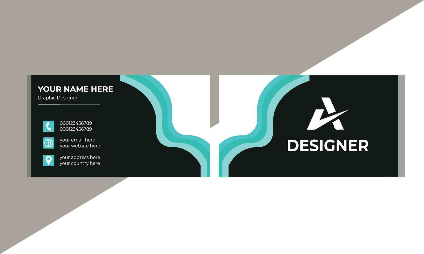 Creative and modern business card template vector