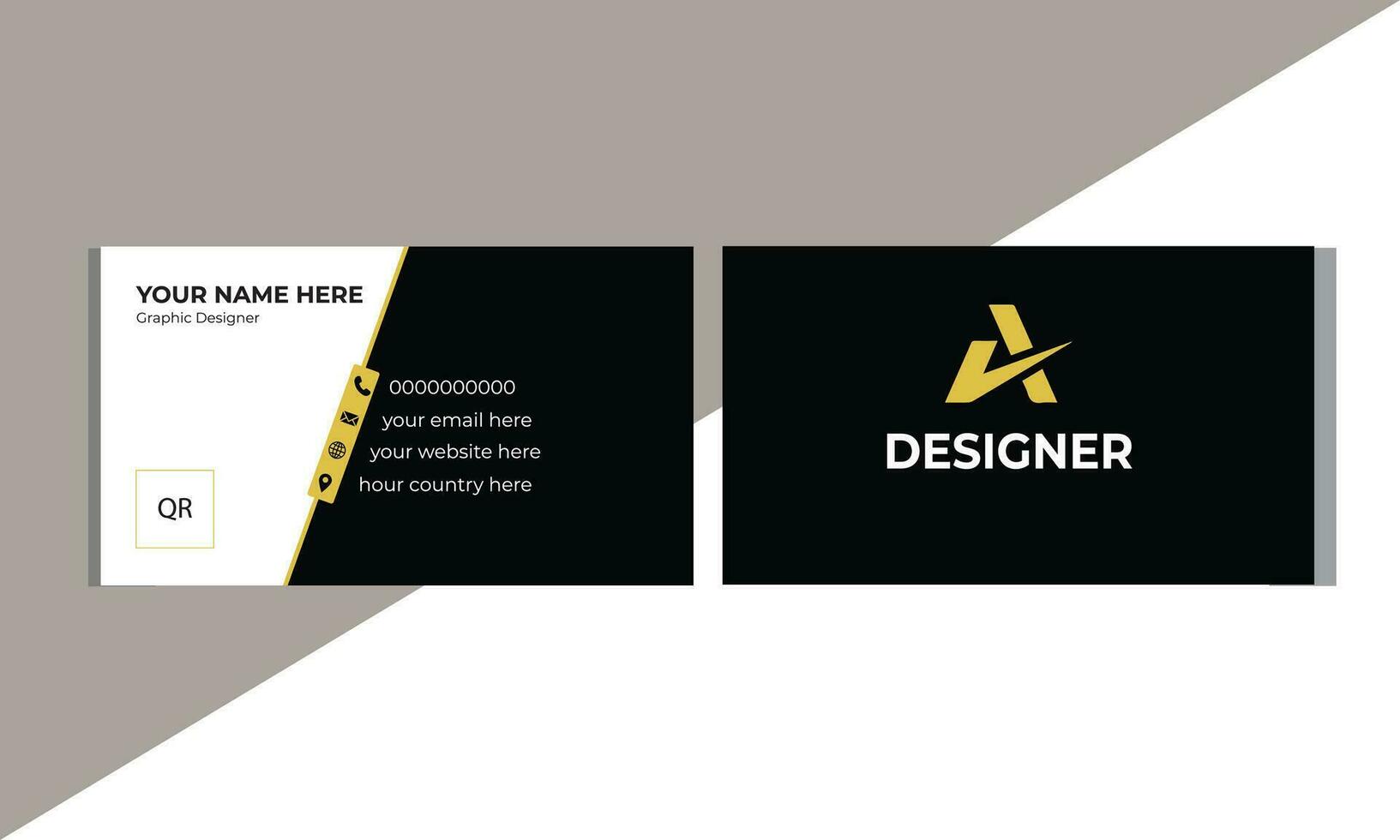 Creative and modern business card template vector