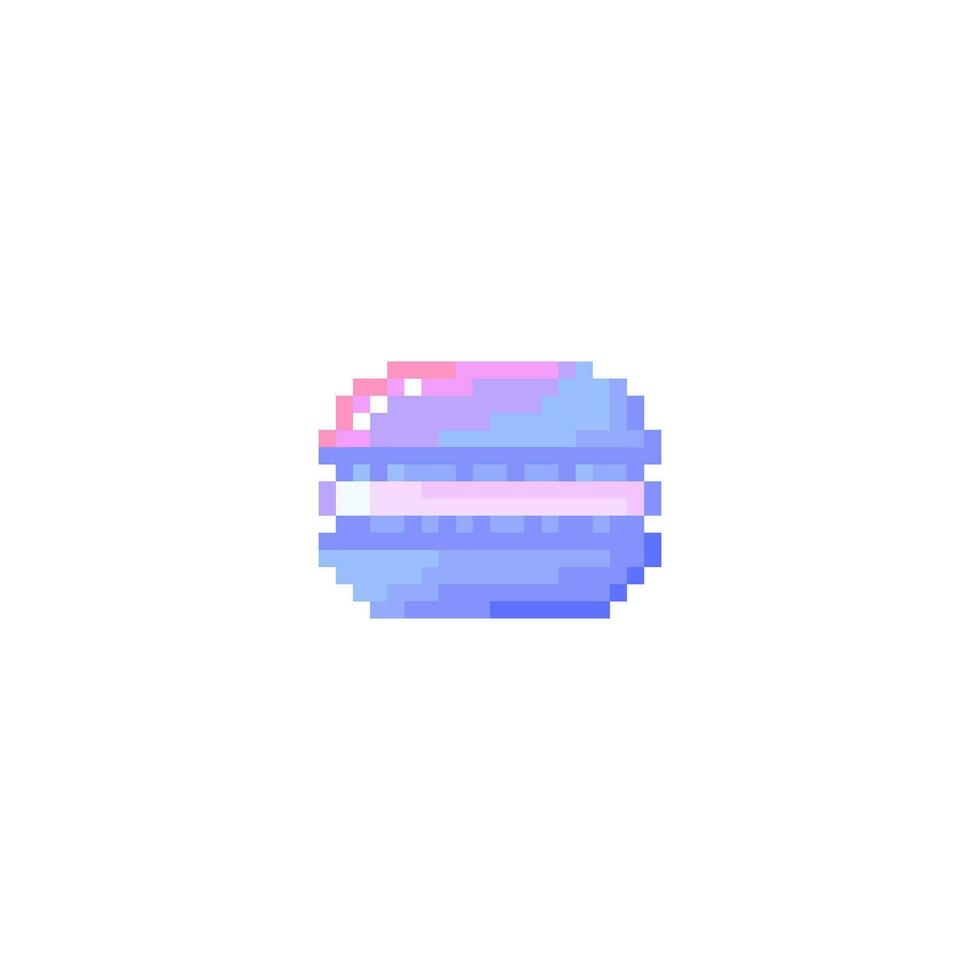 Illustration vector graphic of macaroon in pixel art style