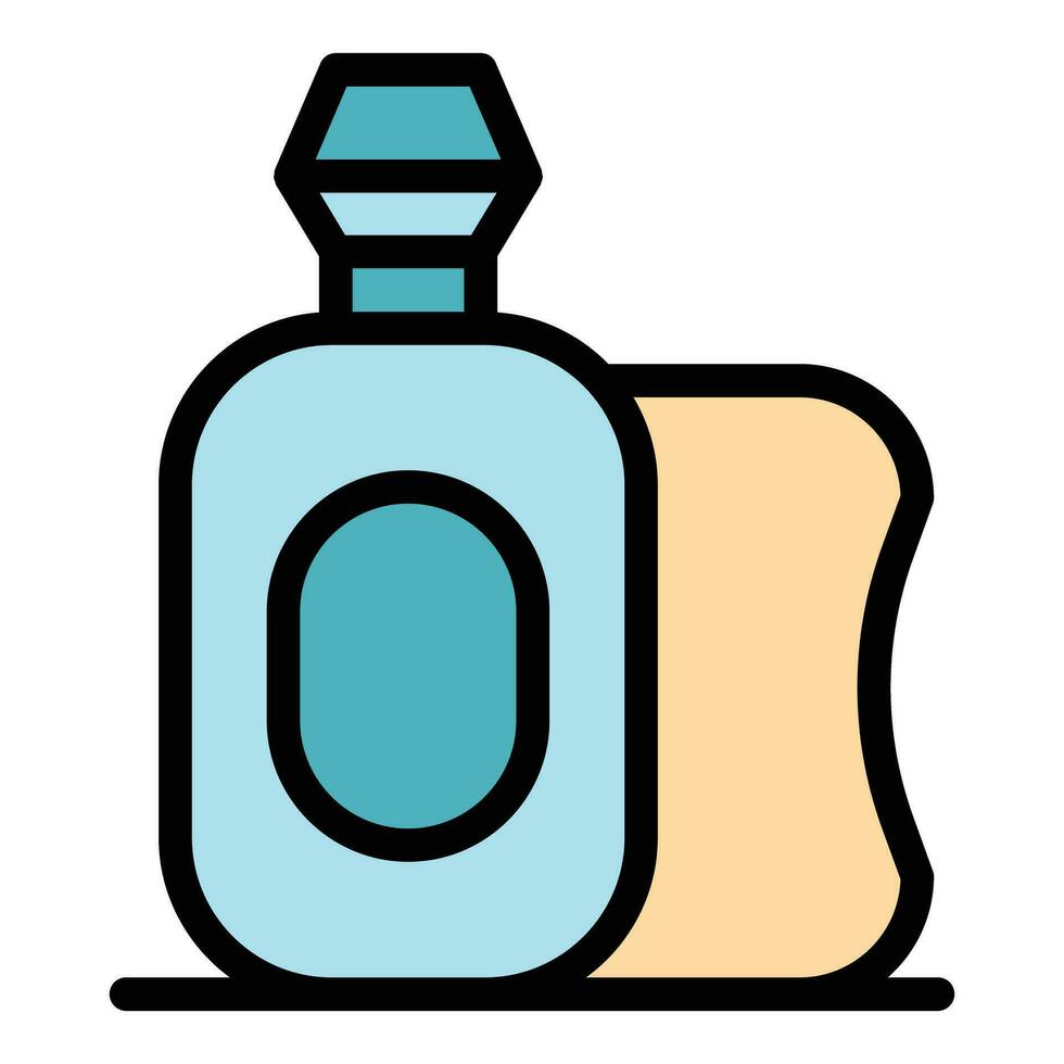 Wash dispenser icon vector flat