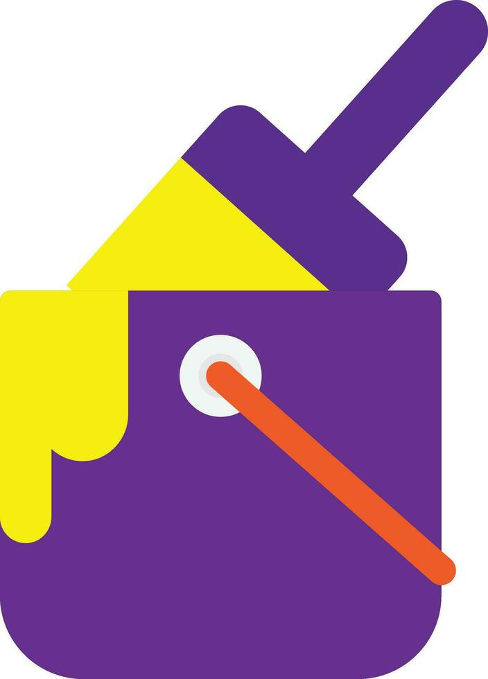 paint bucket Vector Flat Icon Illustration