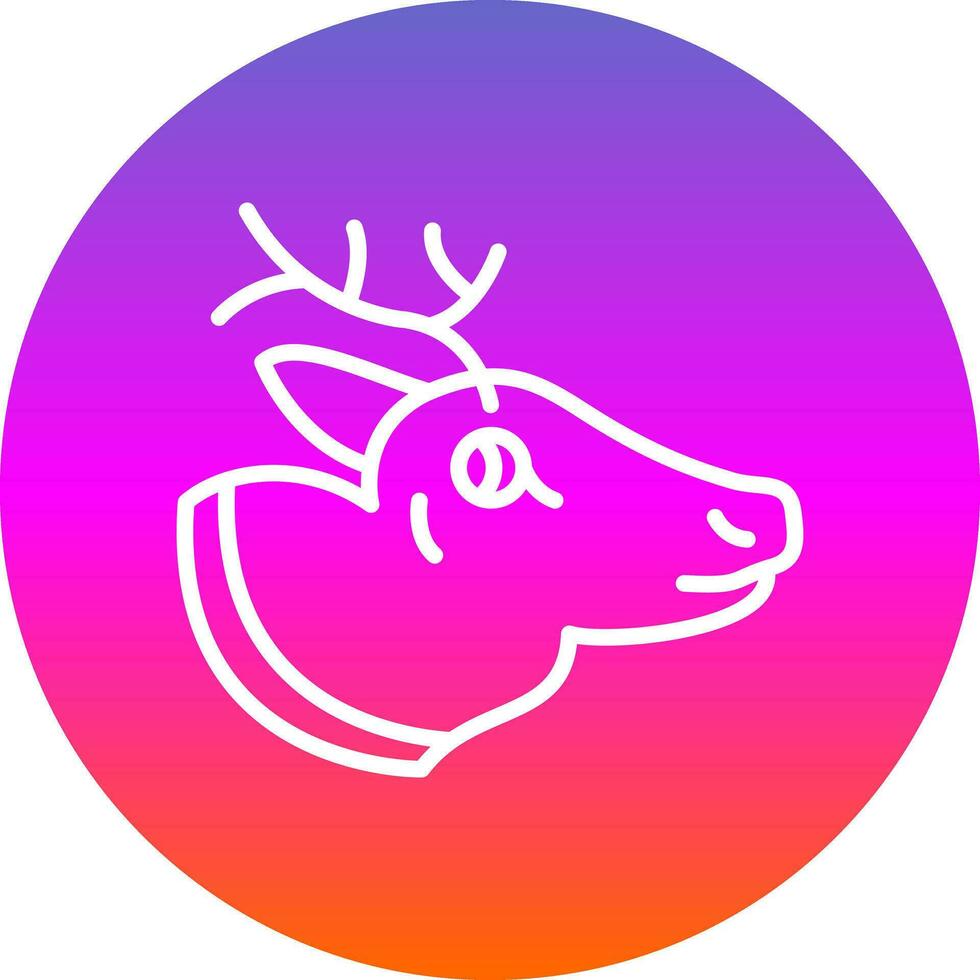 Reindeer Vector Icon Design