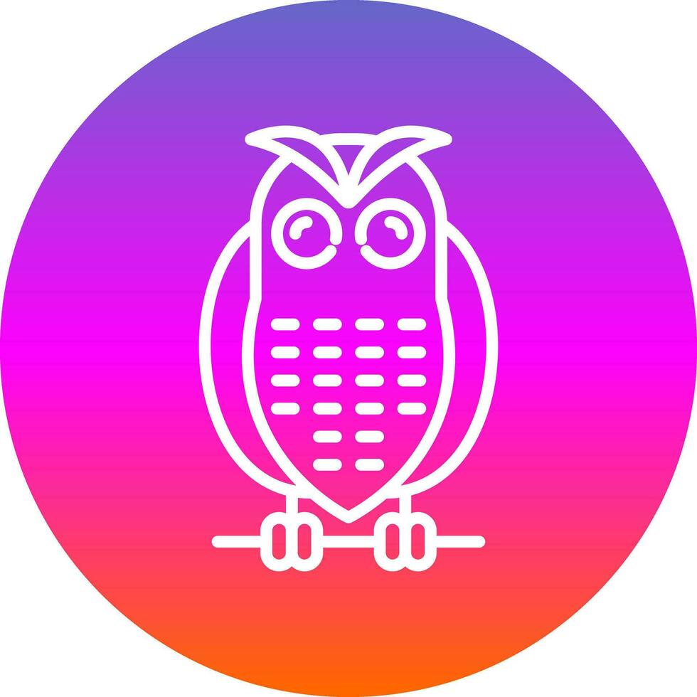 Snowy owl Vector Icon Design