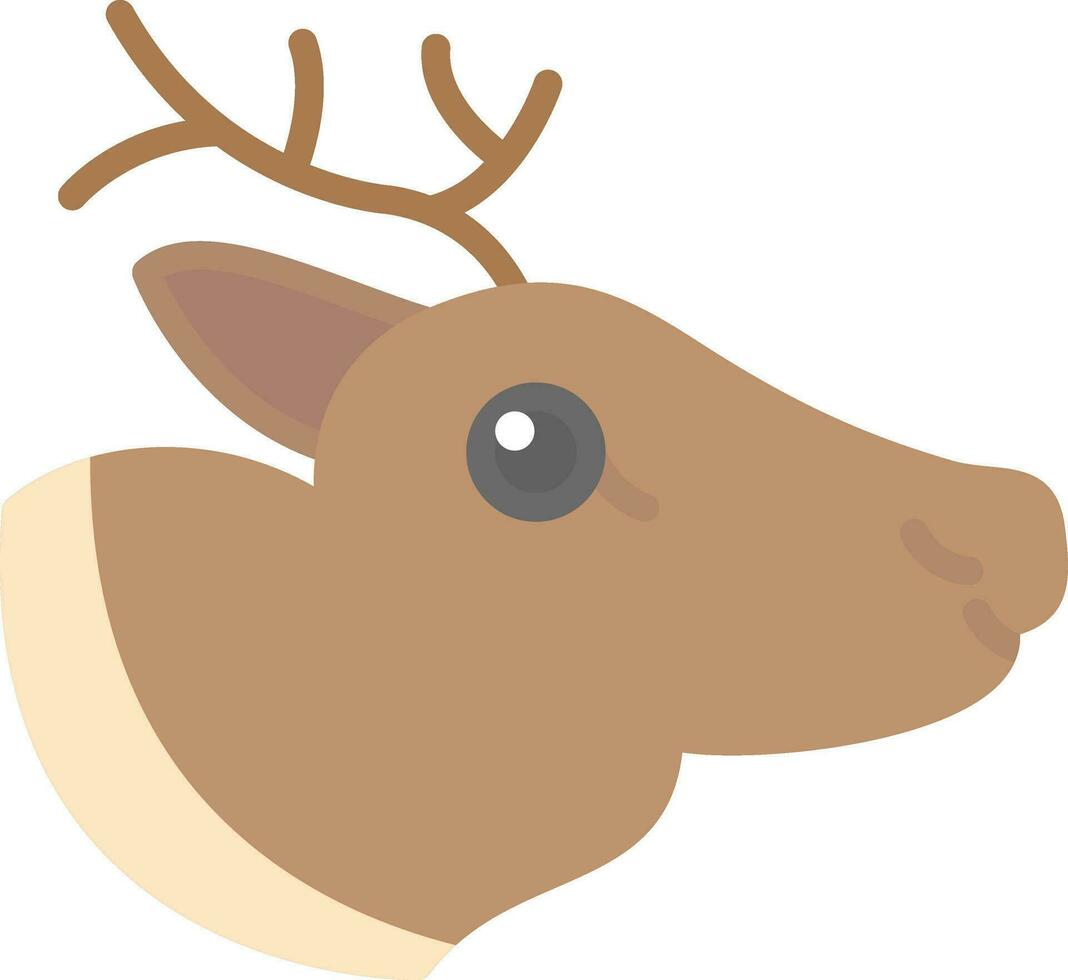 Reindeer Vector Icon Design