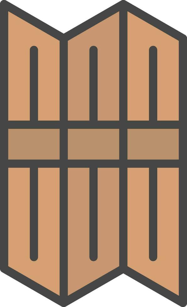 Folding Screen Vector Icon Design