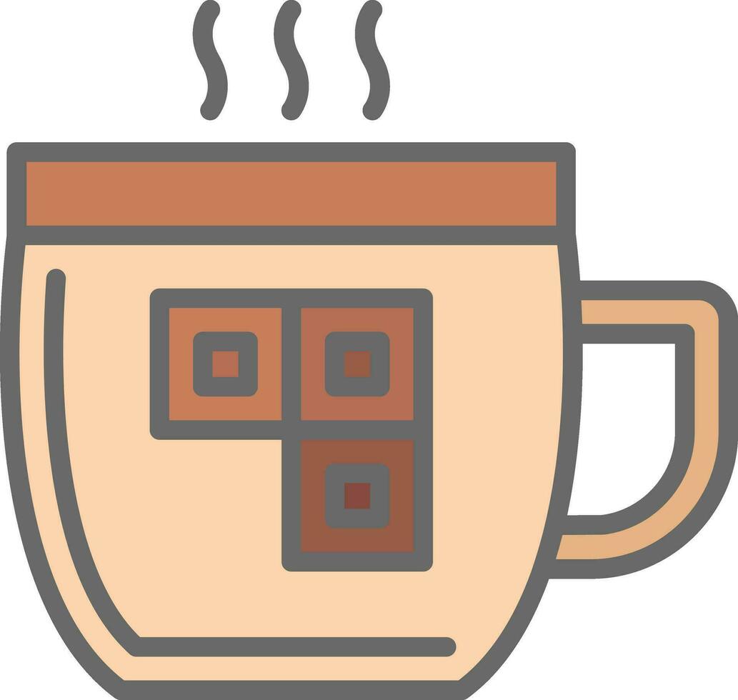 Hot cocoa Vector Icon Design