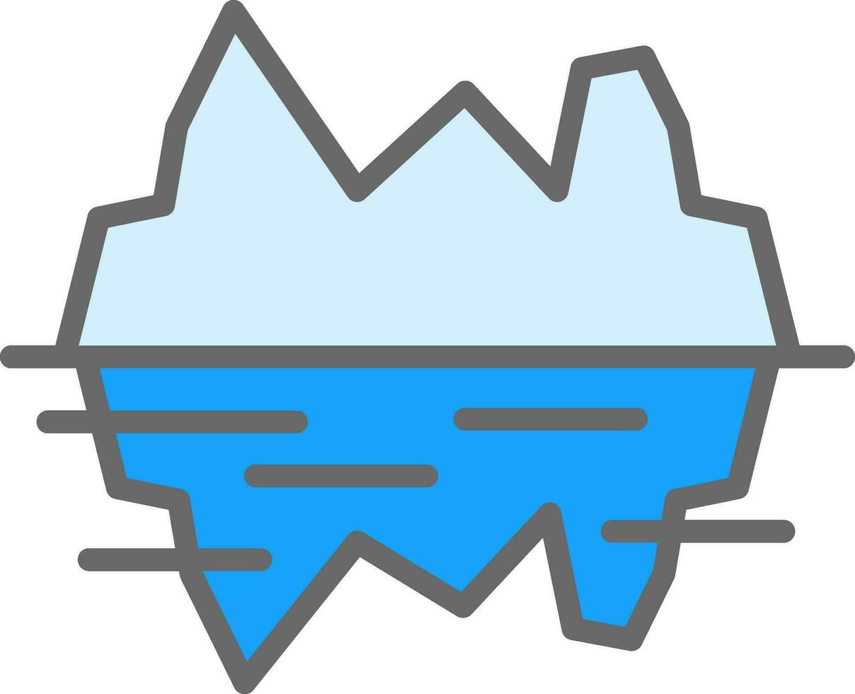 Glacier bay Vector Icon Design