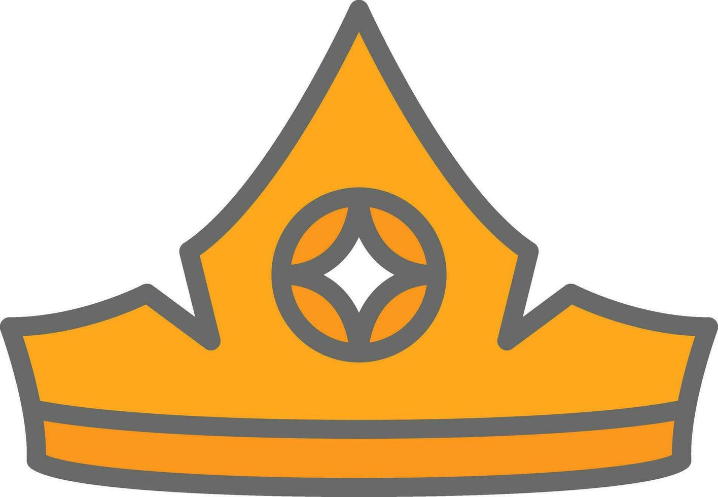 Aurora crown Vector Icon Design