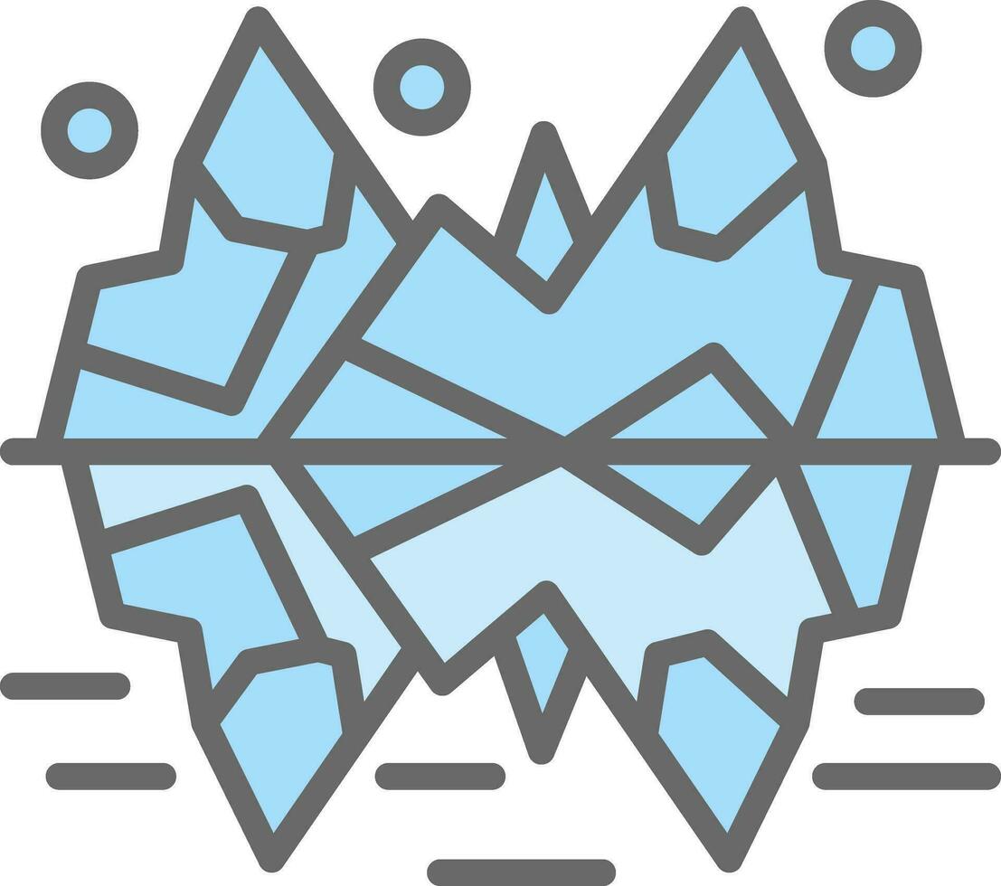 Ice formation Vector Icon Design