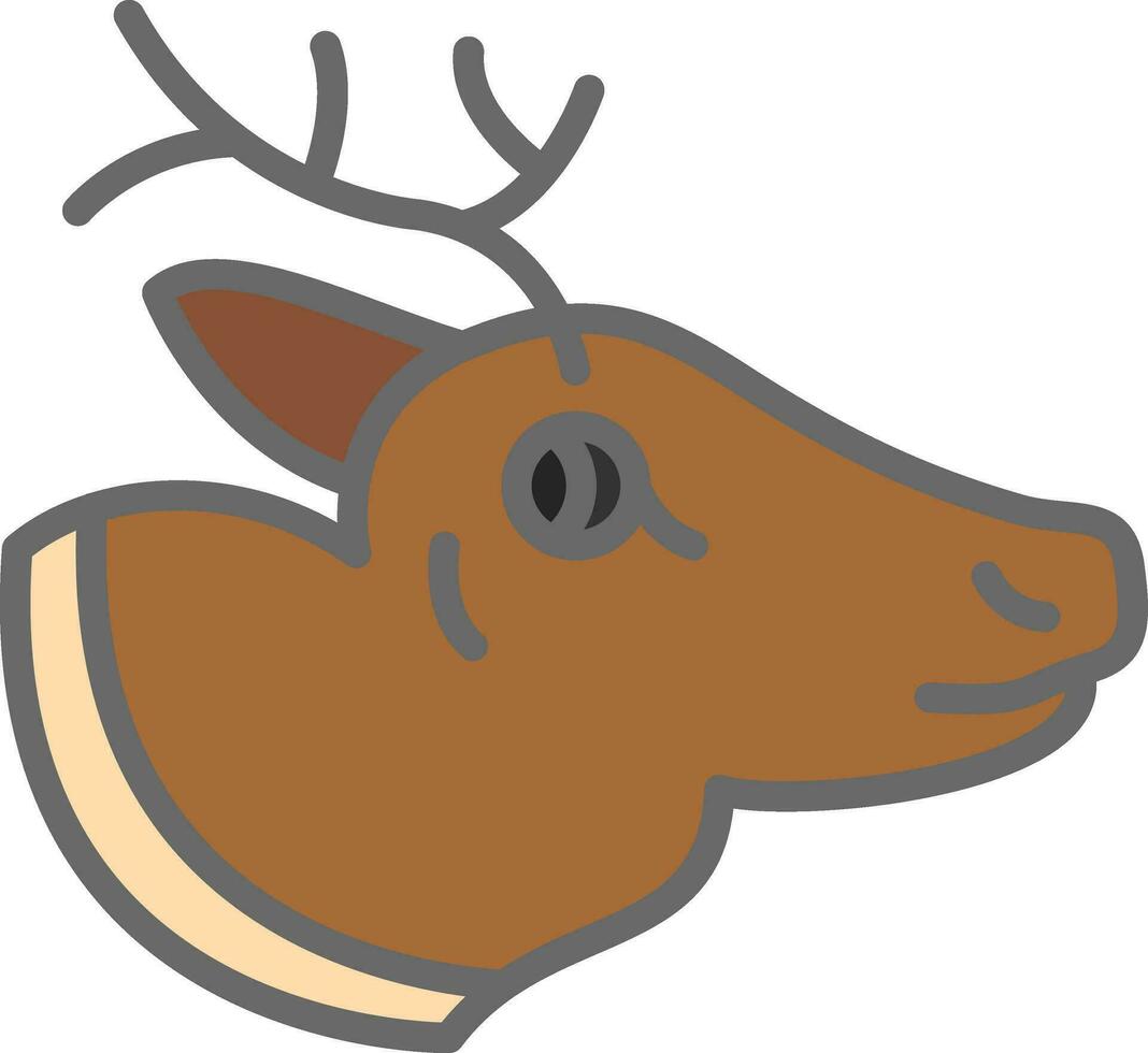 Reindeer Vector Icon Design