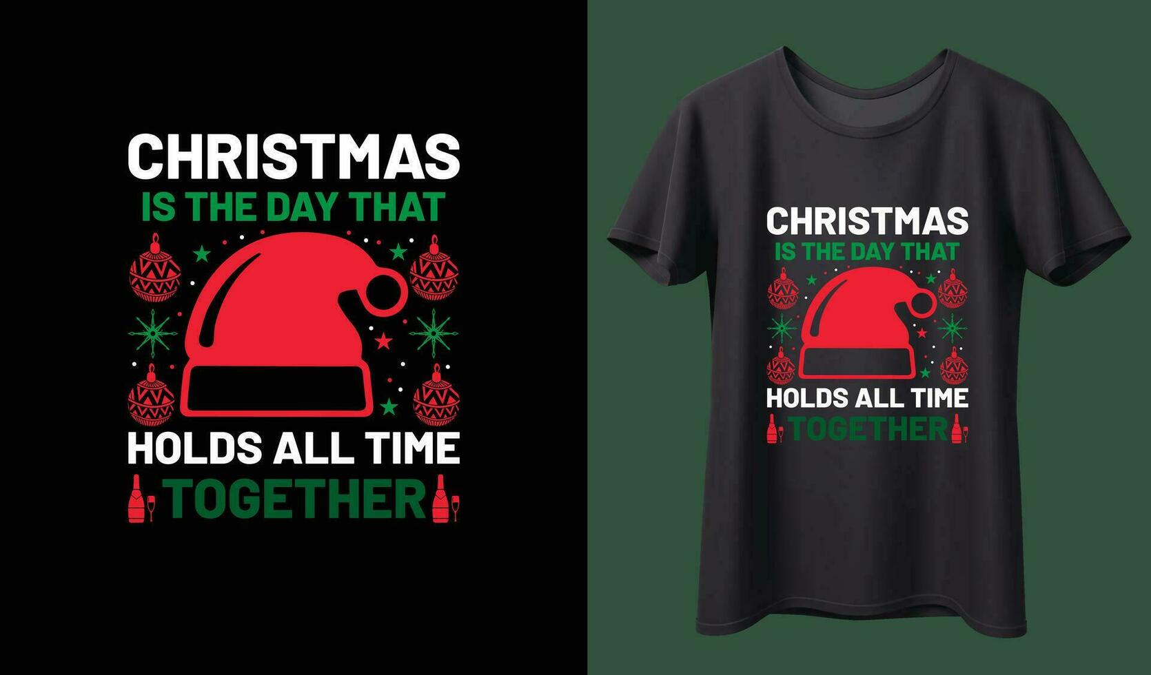 Christmas t shirt design vector
