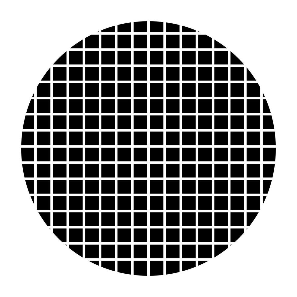 Circle halftone abstract dotted circles round icon. vector