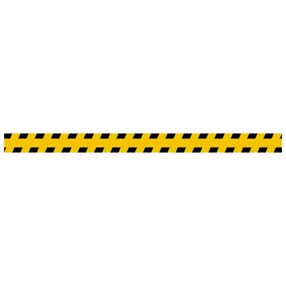 Caution tape. yellow warning lines danger. vector