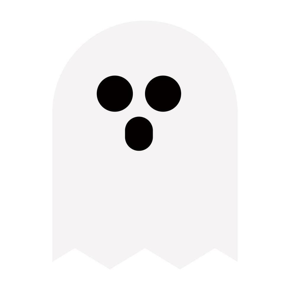 Halloween ghost icon cartoon. vector