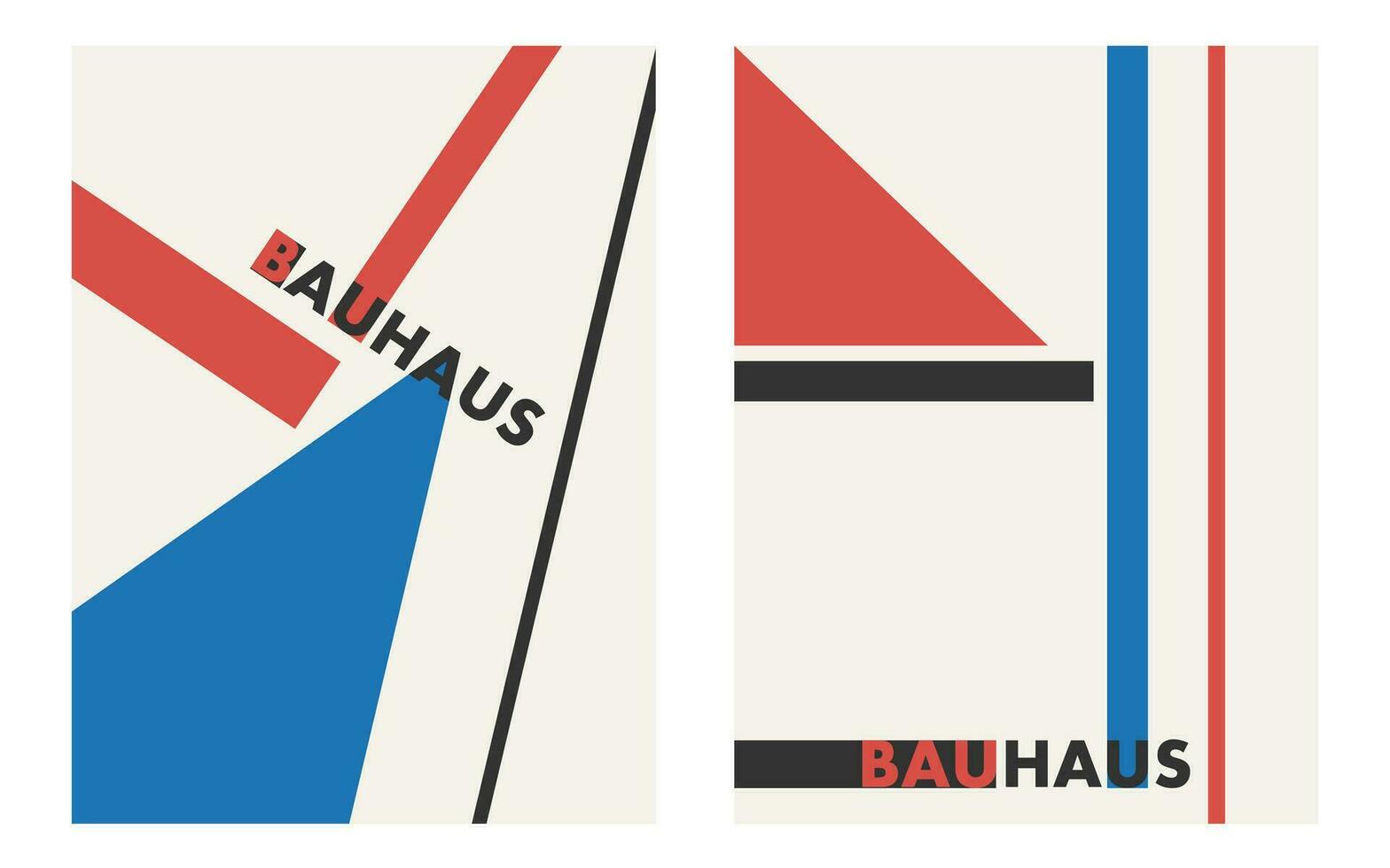 brutalista diseño elementos. carteles con geométrico formas de moda 90s estilo. Bauhaus diseño estilo. vector