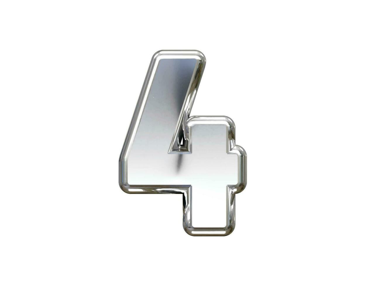 Number text effect vector element