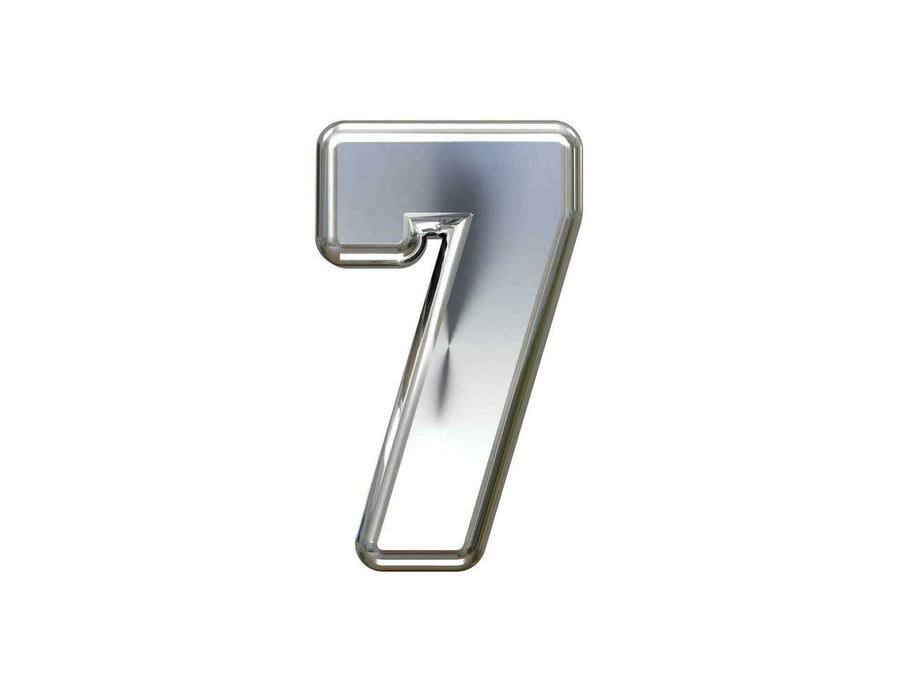 Number text effect vector element