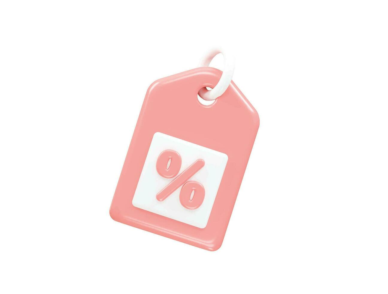 Tag icon sale vector element transparent render