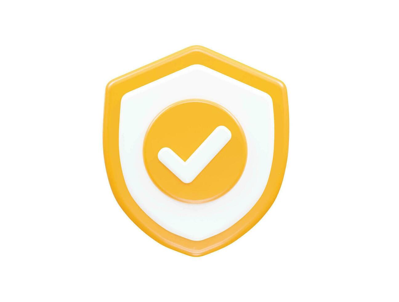 Security icon lock 3d vector rendering transparent element