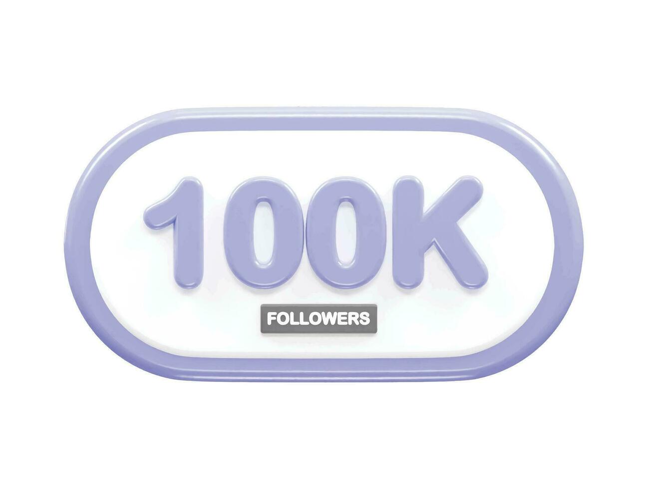 100k texto efecto vector elemento