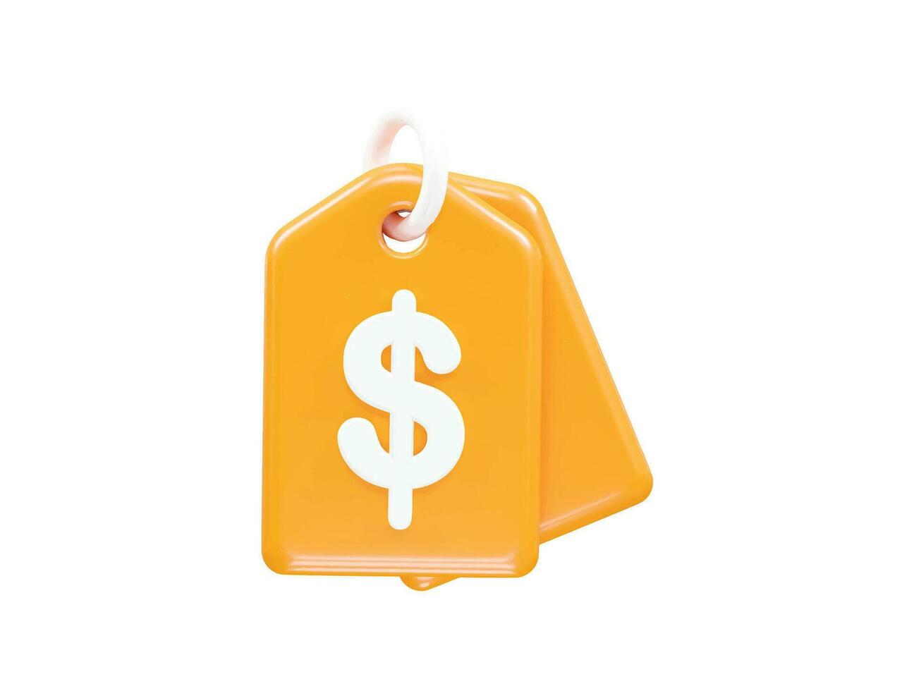 Tag icon sale vector element transparent render