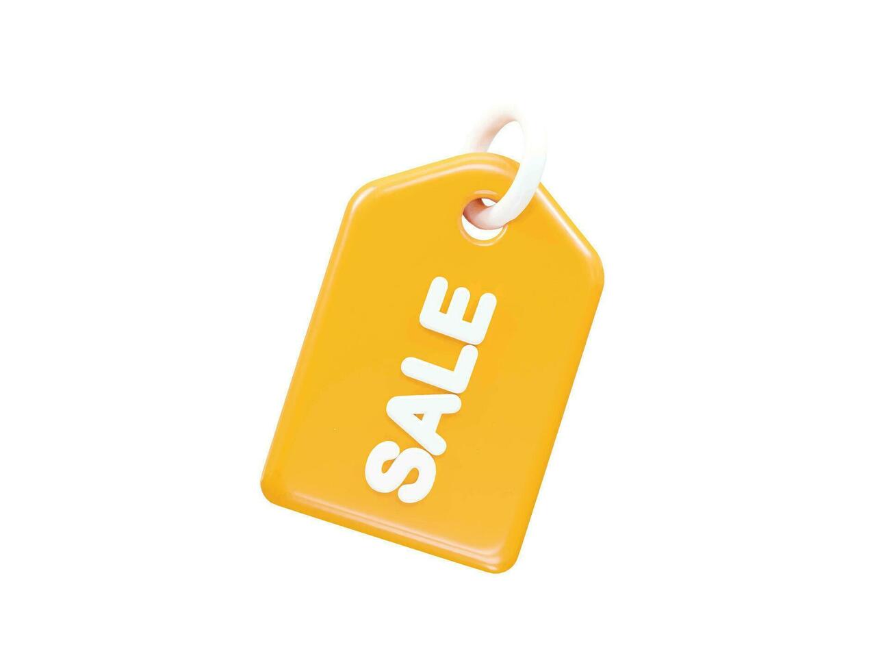 Tag icon sale vector element transparent render