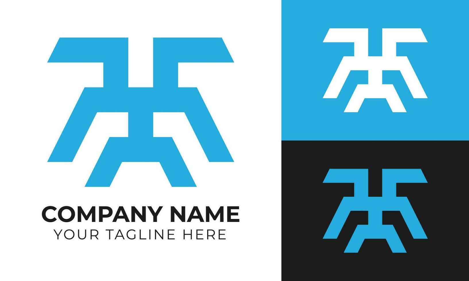 Creative corporate minimal abstract business logo design template for your company Free Vector
