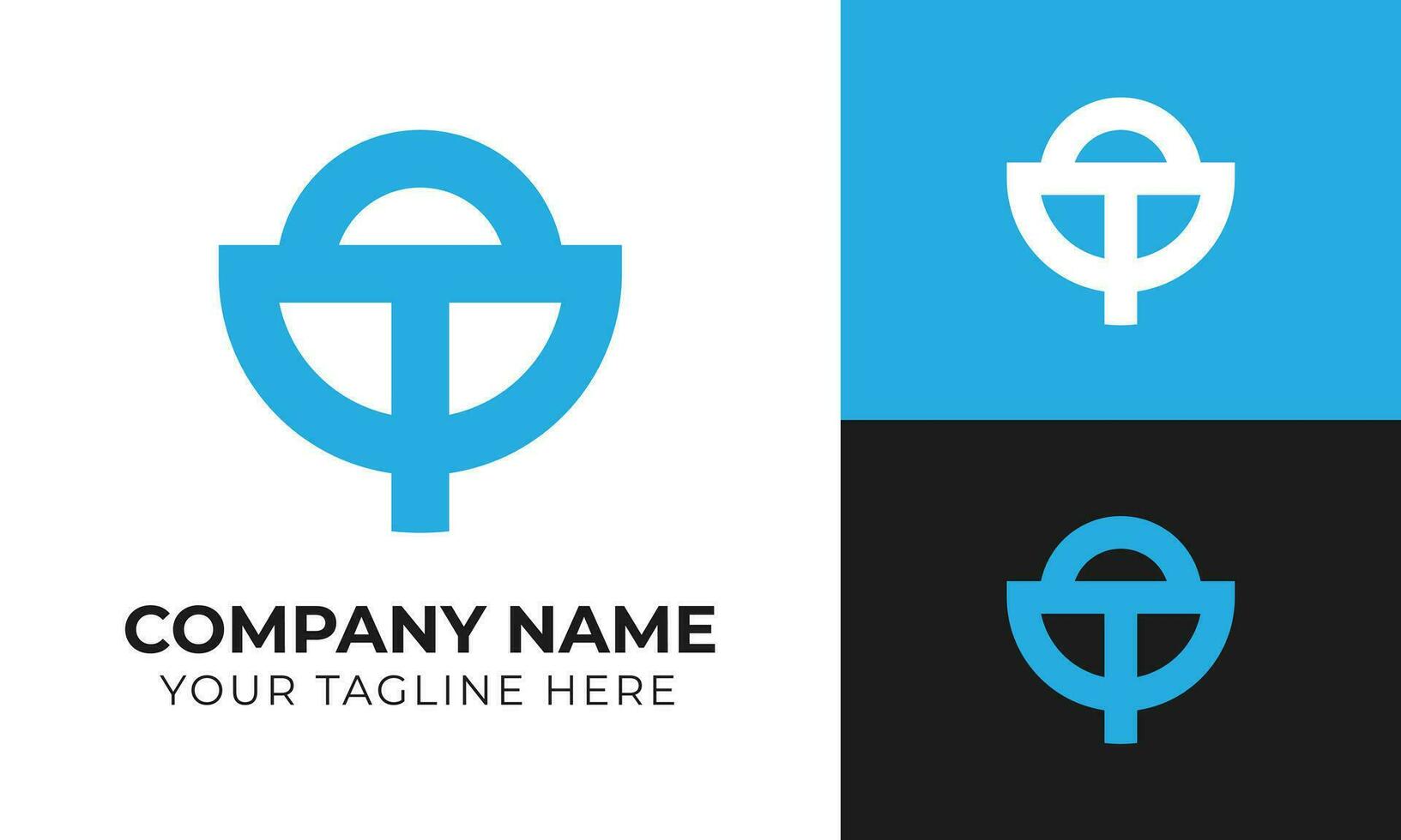 Creative modern minimal abstract business logo design template Free Vector